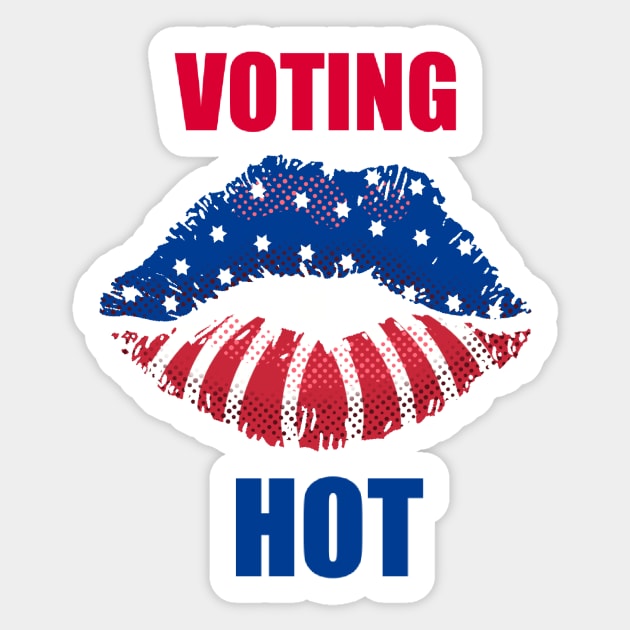 Voting is hot Sticker by DreamPassion